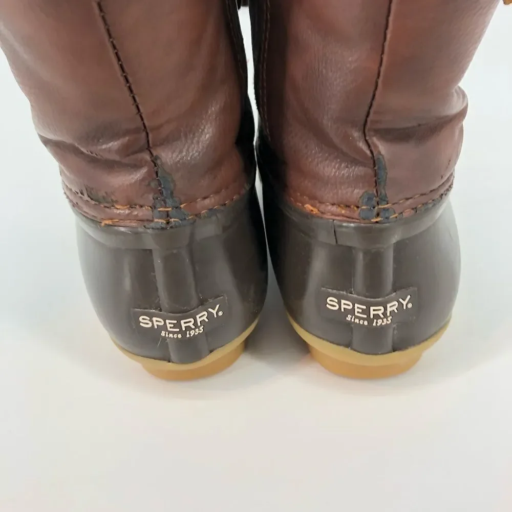 ‎SPERRY Saltwater Duck Boots Dark Brown